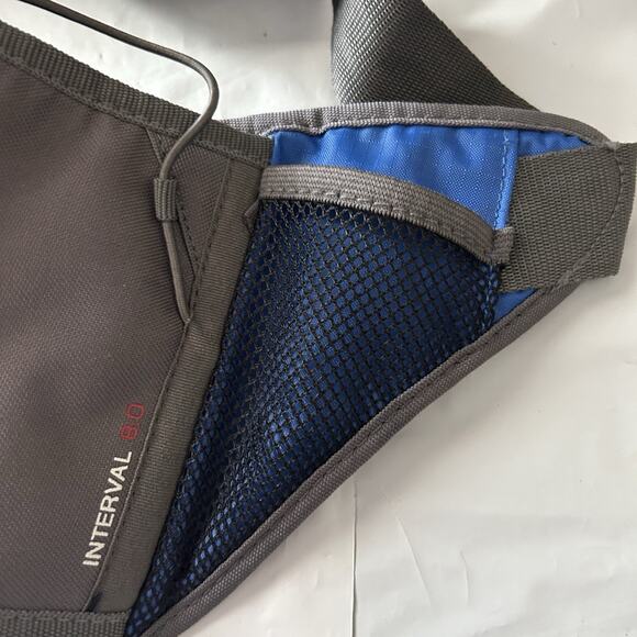 Outdoor Poducts belt bag with Water Bottle / Fanny Pack Blue/Grey Camping - Picture 15 of 15